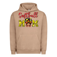 Pigment Burro softball mom  and afro messybun mom bbs Urban Hoodie - BundleAndBundleShop