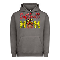 Pigment Tornado softball mom  and afro messybun mom bbs Urban Hoodie - BundleAndBundleShop