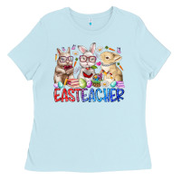 Baby Blue eastteacher Ladies Tee - RacoonDesign