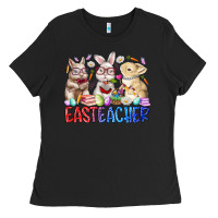Black eastteacher Ladies Tee - RacoonDesign