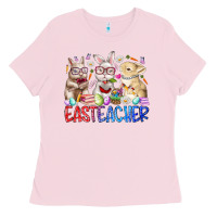 Bubblegum Pink eastteacher Ladies Tee - RacoonDesign