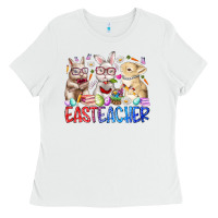 White eastteacher Ladies Tee - RacoonDesign