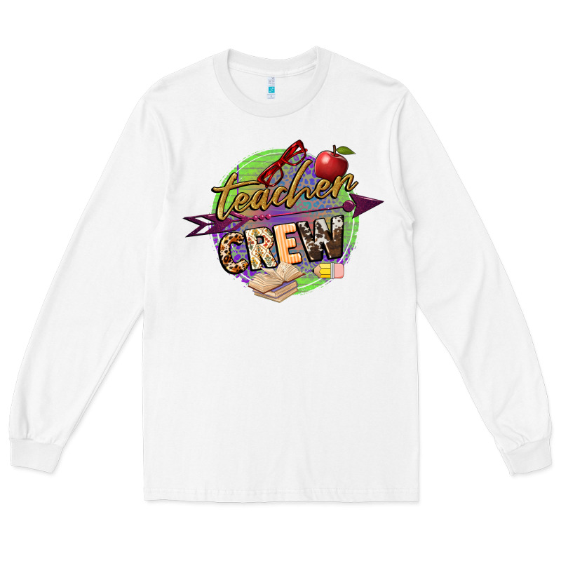 Teacher Crew Long Sleeve Tee by NancyCooperArtShop | Teevron