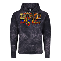 Cloud Black Love My Hero Firefighter Vintage Hoodie - LillyAllenDesigns