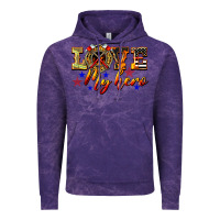 Cloud Purple Love My Hero Firefighter Vintage Hoodie - LillyAllenDesigns