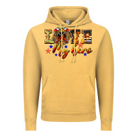 Vintage Mustard Love My Hero Firefighter Vintage Hoodie - LillyAllenDesigns