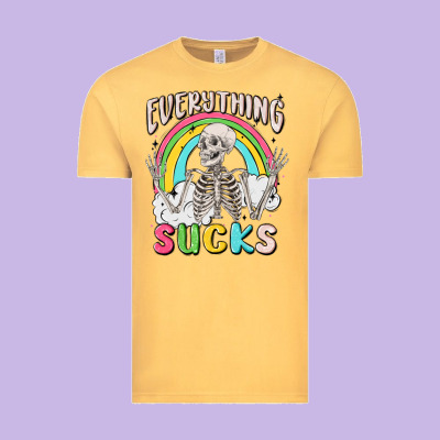 Everything Sucks Vintage Tee Designed By Maliassmallbusiness