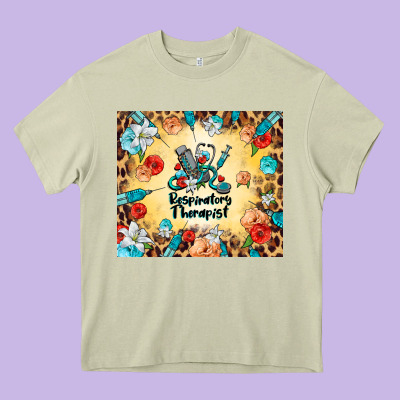 Respiratory Therapist Heavy Core Tee Designed By Barkaloodesign