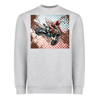 Heather Grey born to ride dirty bikes Heavyweight Sweatshirt - MaliasSmallBusiness