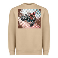 Mushroom born to ride dirty bikes Heavyweight Sweatshirt - MaliasSmallBusiness