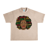French Oak afro diva Urban Heavy Tee - MaliasSmallBusiness