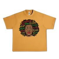 Peanut Butter afro diva Urban Heavy Tee - MaliasSmallBusiness