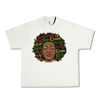 Pistachio afro diva Urban Heavy Tee - MaliasSmallBusiness