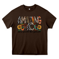 Chocolate Brown amazing grace how sweet the sound Heavy Core Tee - RacoonDesign