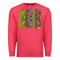 Cardinal Mardi Gras brushstroke Premium Sweatshirt - HowdyJamesFarm