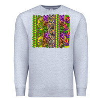 Heather Grey Mardi Gras brushstroke Premium Sweatshirt - HowdyJamesFarm