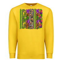 Lemon Mardi Gras brushstroke Premium Sweatshirt - HowdyJamesFarm