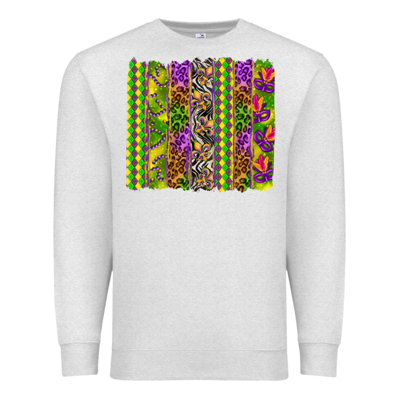Mardi Gras Brushstroke Premium Sweatshirt by HowdyJamesFarm | Teevron