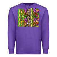 Purple Mardi Gras brushstroke Premium Sweatshirt - HowdyJamesFarm