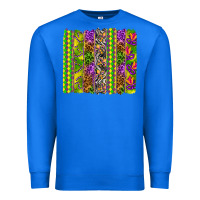 True Royal Mardi Gras brushstroke Premium Sweatshirt - HowdyJamesFarm
