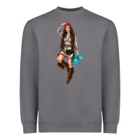 Storm western cowgirl Heavyweight Sweatshirt - NancyCooperArtShop