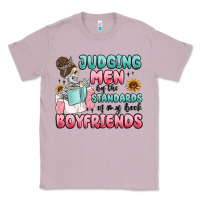 Lilac judging men by the standards of my book boyfriends Classic Tee - MaliasSmallBusiness