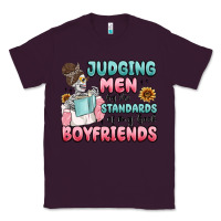 Plum judging men by the standards of my book boyfriends Classic Tee - MaliasSmallBusiness