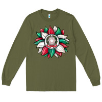 Army Green sunflower i̇talian flag Long Sleeve Tee - JahusDesignShop