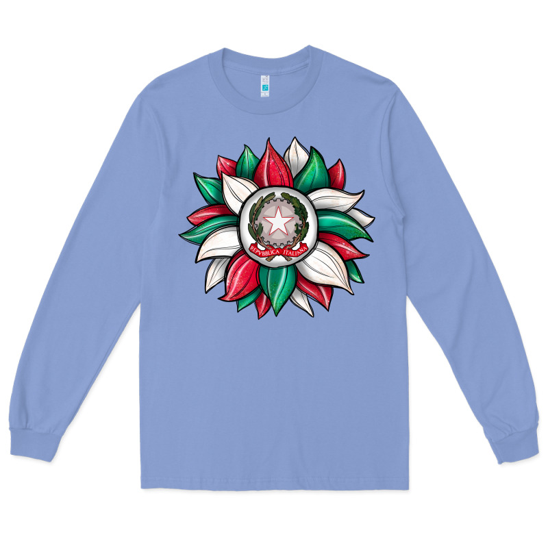 Sunflower İtalian Flag Long Sleeve Tee by JahusDesignShop | Teevron