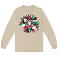 Mushroom sunflower i̇talian flag Long Sleeve Tee - JahusDesignShop