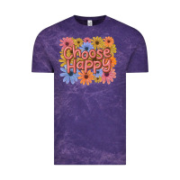 Cloud Purple choose happy Vintage Tee - MaliasSmallBusiness