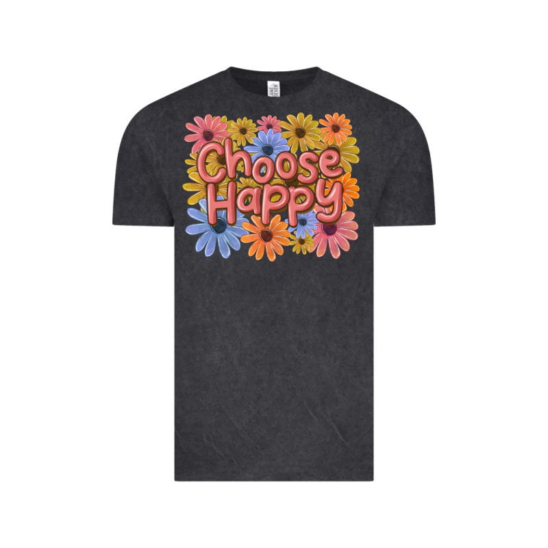 Choose Happy Vintage Tee by MaliasSmallBusiness | Teevron