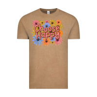 Vintage Coffee choose happy Vintage Tee - MaliasSmallBusiness
