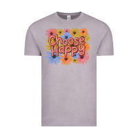 Vintage Zinc choose happy Vintage Tee - MaliasSmallBusiness