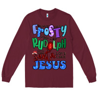 Burgundy dance like frosty shine like rudolph Long Sleeve Tee - MaliasSmallBusiness