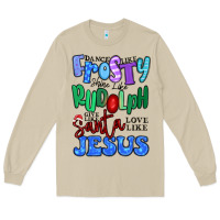 Mushroom dance like frosty shine like rudolph Long Sleeve Tee - MaliasSmallBusiness