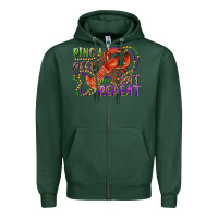 Sports Green pinch peel eat repeat crawfish Zipper Hoodie - RanaPortraitStore