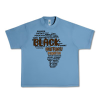 Pebble Blue black history month Urban Heavy Tee - MaliasSmallBusiness