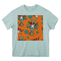 Arona western cross and bull skull seamless pattern Heavy Core Tee - HRA Design Shop