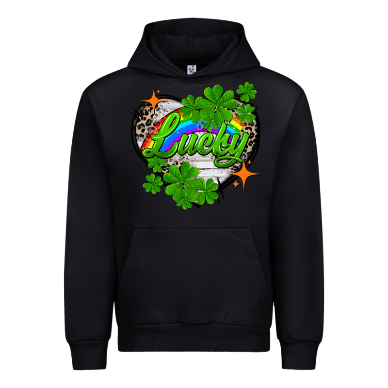 Lucky Heart St. Patricks Day Urban Hoodie by FaDigitalArtStudio | Teevron