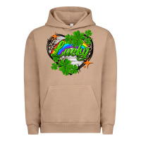 Pigment Burro lucky heart St. Patricks Day Urban Hoodie - FaDigitalArtStudio