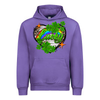 Tulip lucky heart St. Patricks Day Urban Hoodie - FaDigitalArtStudio