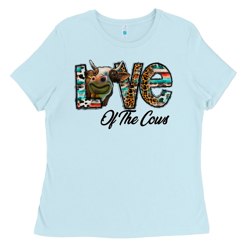 Lov Of Thecows Ladies Tee by CowhideDigitalArt | Teevron