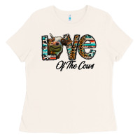Bone lov of thecows Ladies Tee - CowhideDigitalArt