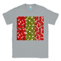 Heather Grey summer fruits Classic Tee - CowhideDigitalArt
