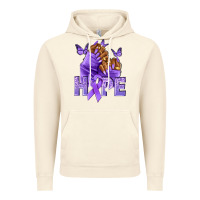 Vintage Artic hope lavender ribbon all cancers Vintage Hoodie - NancyCooperArtShop