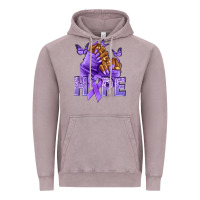 Vintage Zinc hope lavender ribbon all cancers Vintage Hoodie - NancyCooperArtShop