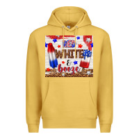 Antique Gold red white and booze Premium Hoodie - TumblerDesignByShophia