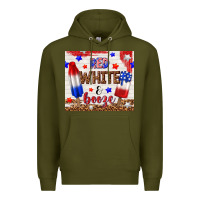 Army Green red white and booze Premium Hoodie - TumblerDesignByShophia