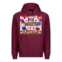 Burgundy red white and booze Premium Hoodie - TumblerDesignByShophia